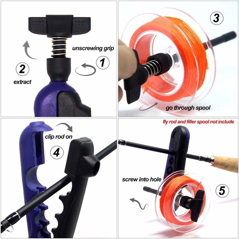 Fishing Tools Portable Fishing Line Winder Reel Line Spooler Machine