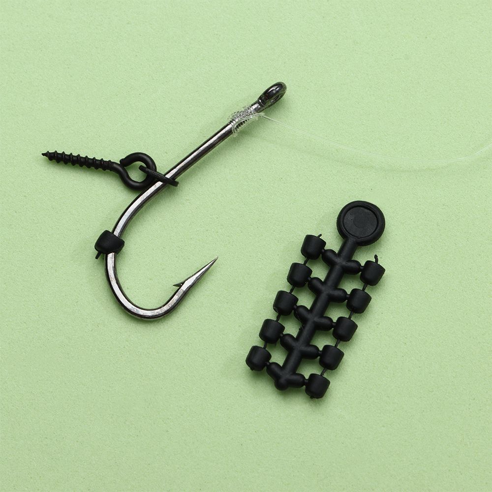 50pcs Rod Fastener Hooks 20pcs Roller Carp Fishing Accessories Boilies Hair Screw Chod Ronnie Rig Pop Up Boilies Stop Tools