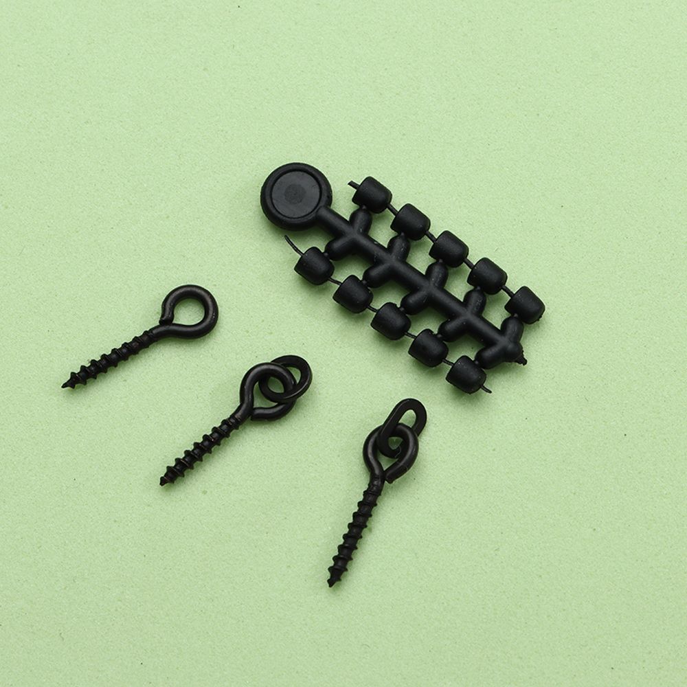 50pcs Rod Fastener Hooks 20pcs Roller Carp Fishing Accessories Boilies Hair Screw Chod Ronnie Rig Pop Up Boilies Stop Tools